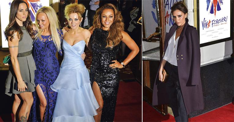 Victoria Beckham encontra as Spice Girls para estreia de musical