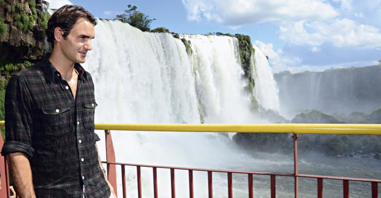 Roger Federer encantado pela natureza do Paraná
