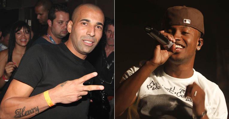 Emerson Sheik e outros jogadores comemoram título do Corinthians no show do Thiaguinho