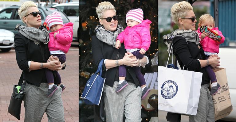 Pink e Willow Sage vão às compras em Malibu