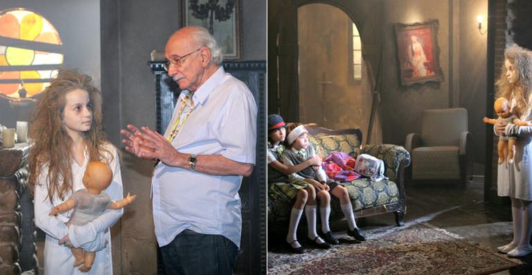 Anna Livya Padilha, a ‘Menina Fantasma’, grava cena de ‘Carrossel’
