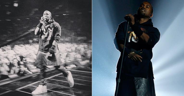 Kanye West provoca polêmica ao usar saia kilt em show