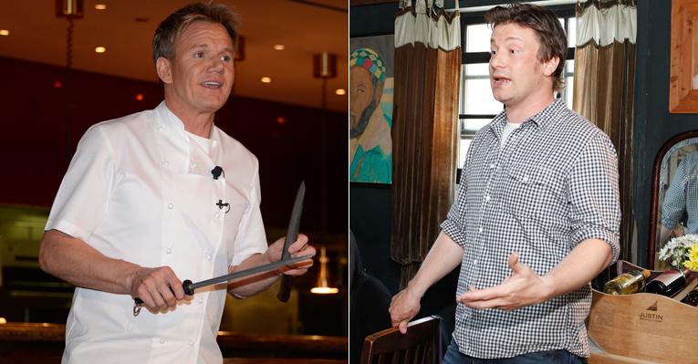 Gordon Ramsay chama rival Jamie Oliver de gordo