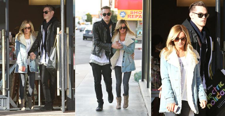 Ashley faz compras de Natal com o amado em Los Angeles, Estados Unidos