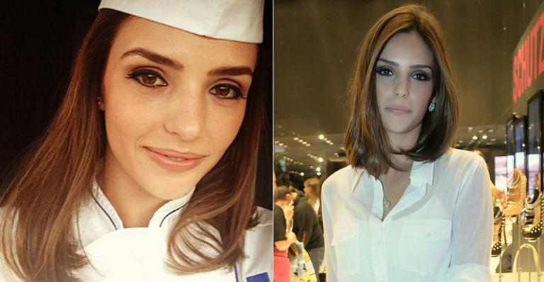 Carol Celico se forma em curso de culinária