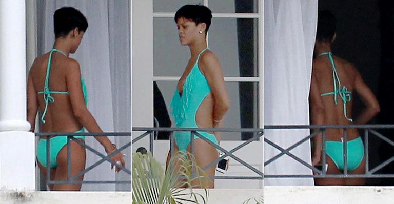 Rihanna curte descanso em Barbados