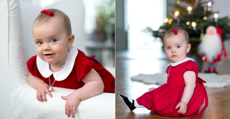 Princesinha Estelle, da Suécia, pronta para o Natal
