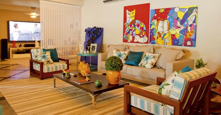 Decoração da Ilha de CARAS: Living