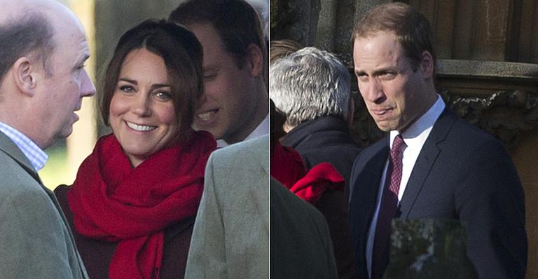 Príncipe William e Kate Middleton vão à missa de Natal com parentes da Duquesa