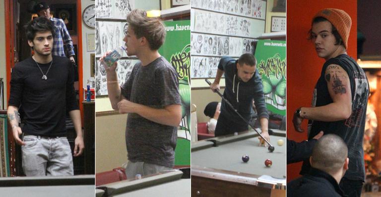 Meninos do One Direction são vistos em estúdio de tatuagem em Los Angeles