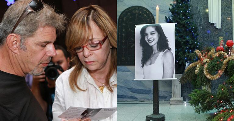 Gloria Perez e Raul Gazolla vão à missa de 20 anos de morte de Daniella Perez