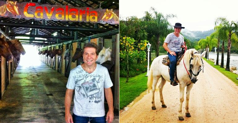 Daniel descansa em hotel fazenda em Santa Catarina
