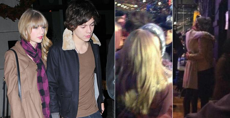 Taylor Swift e Harry Styles trocam beijo apaixonado na virada do ano