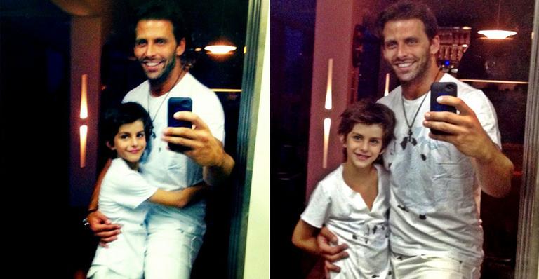 Henri Castelli passa ‘melhor réveillon de sua vida’ ao lado do filho, Lucas