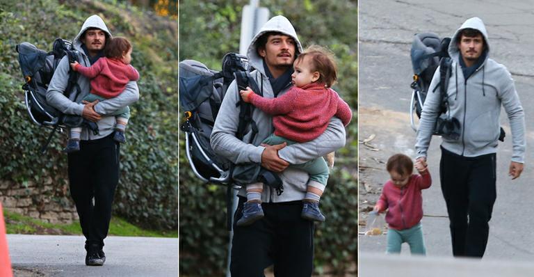 Orlando Bloom e seu pequeno Flynn