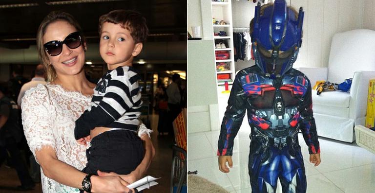 Claudia Leitte mostra foto do filho Davi vestido de robô