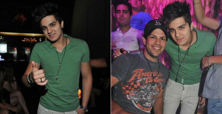 Luan Santana se diverte em balada de Santa Catarina