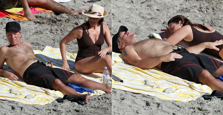 Jon Bon Jovi curte a esposa no Caribe