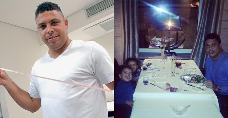 Solteiro, Ronaldo curte jantar com as filhas na Suíça