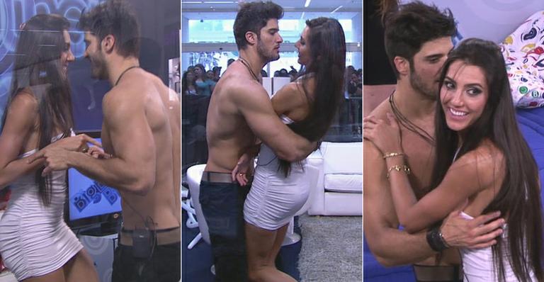 Na Casa de Vidro, Marcello Soares e Kelly Baron não se desgrudam em festa Preto e Branco
