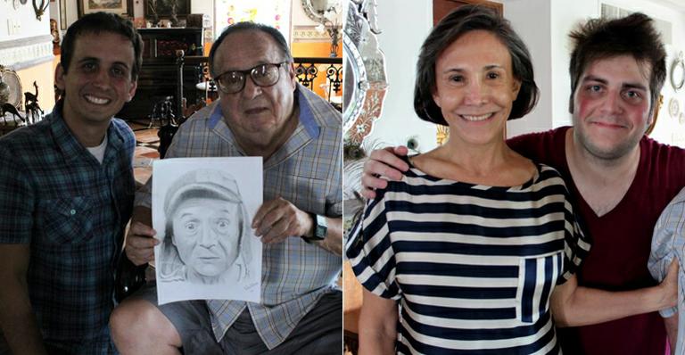 Chaves e Dona Florinda recebem fãs brasileiros em sua casa em Cancún