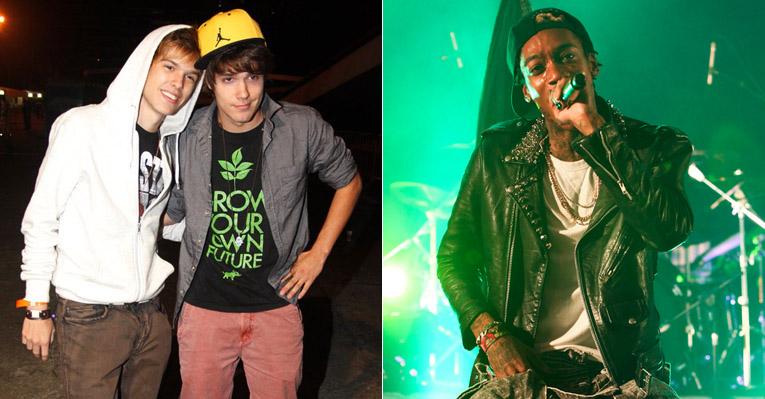 Eric e Dudu Surita curtem show do rapper Wiz Khalifa em São Paulo