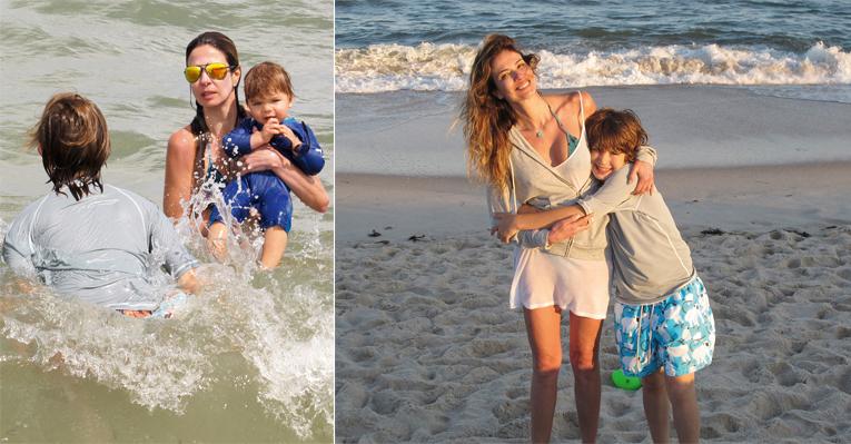 As férias de Luciana Gimenez, Lorenzo e Lucas Jagger