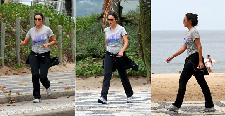 Patrícia Poeta mantém a boa forma no Rio de Janeiro