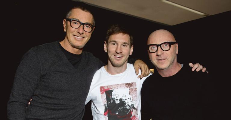 Lionel Messi  no universo fashion em Milão