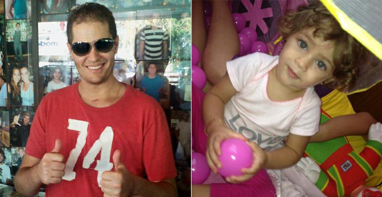 Pedro Leonardo se declara para a filha, Maria Sophia, em rede social