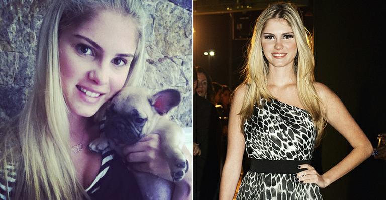 Bárbara Evans apresenta o novo filhote: um bulldog francês