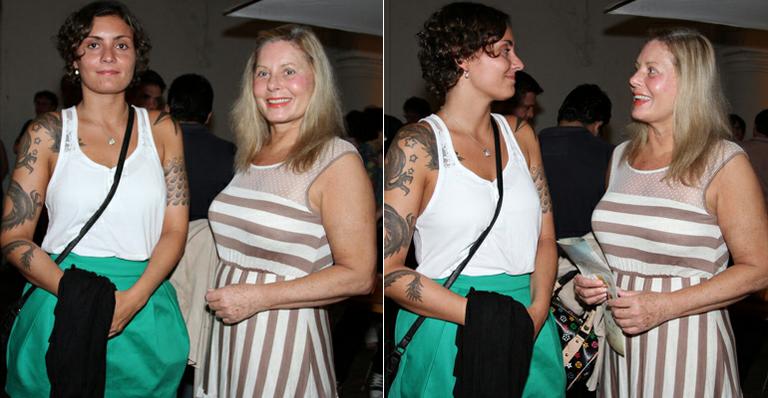 Vera Fischer em noite teatral com a filha, Rafaela, no Rio de Janeiro