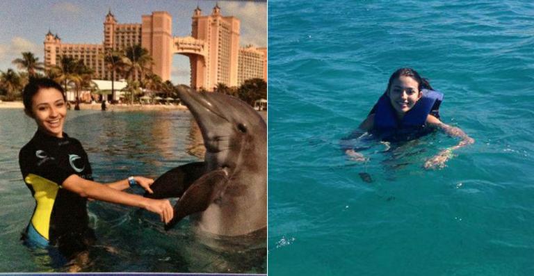 Carolina Oliveira mostra fotos de sua viagem para as Bahamas