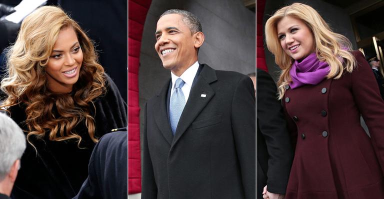 Beyoncé e Kelly Clarkson prestigiam posse de Barack Obama