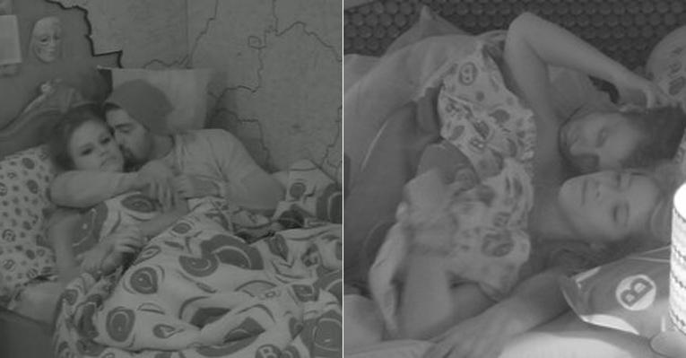 Fani divide cama com Eliéser e Natália se deita com Yuri
