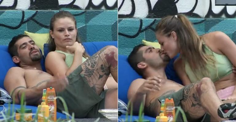 Yuri rouba selinho de Natália e diz que não quer ficar ‘pendurado’ em nenhuma mulher