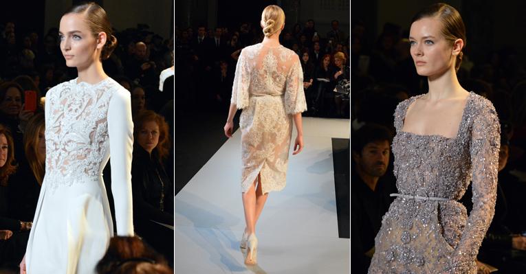 A delicadeza de Elie Saab e Valentino na passarela Haute Couture