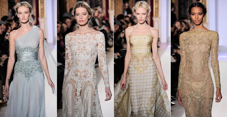 Zuhair Murad encanta Paris em desfile inspirado em deusas gregas