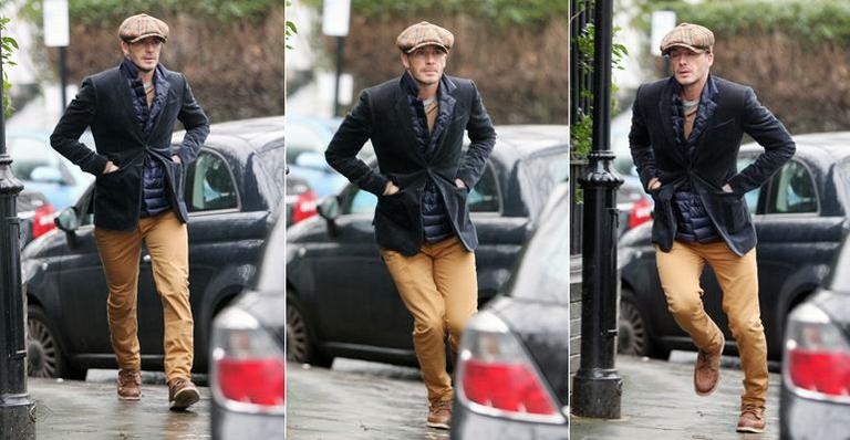 David Beckham mostra estilo em Londres