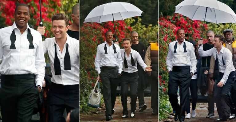 Justin Timberlake grava clipe de ‘Suit & Tie’ com Jay-Z