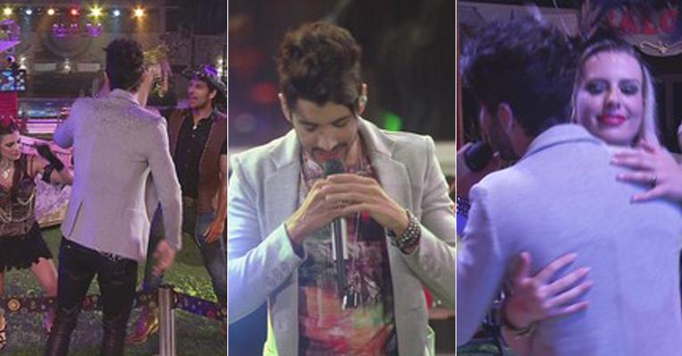 Após ‘pegadinha’, Gusttavo Lima agita casa do BBB13
