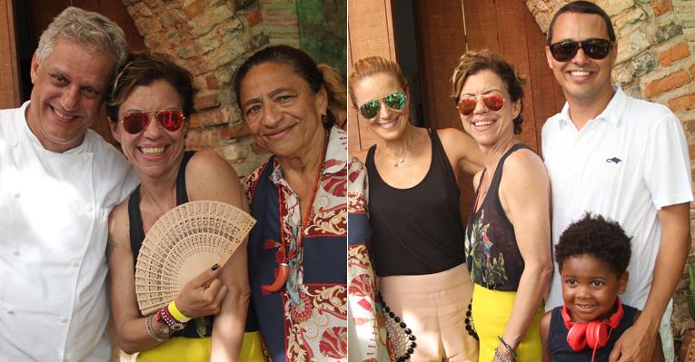 Com o filho Gabriel, Astrid Fontenelle curte feijoada em Salvador