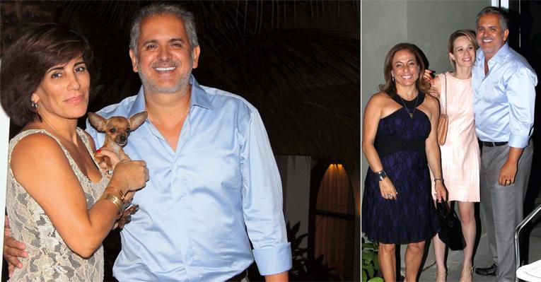Orlando Morais comemora seus 51 anos ao lado da mulher, Gloria Pires