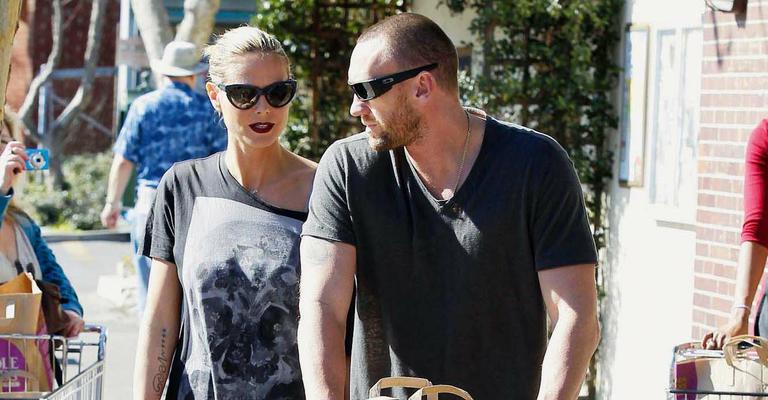 Heidi Klum e Martin Kristen vão às compras