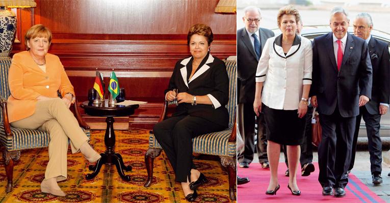 Dilma Rousseff em visita ao Chile