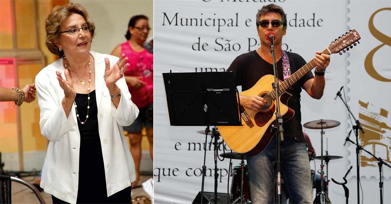Eva Wilma aplaude o herdeiro em show