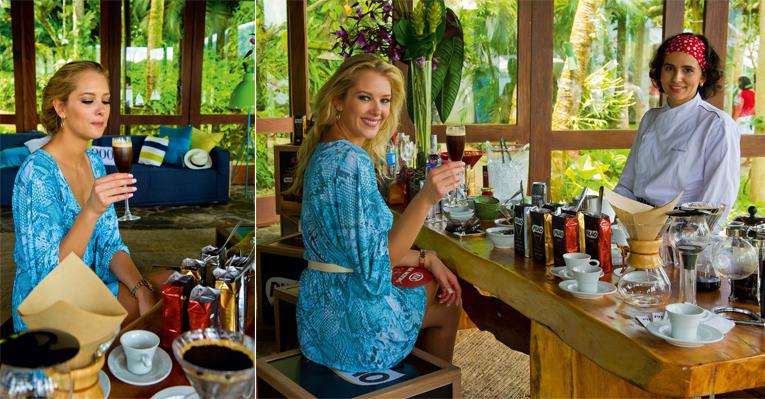 Gianne Albertoni aprova frapê gourmet