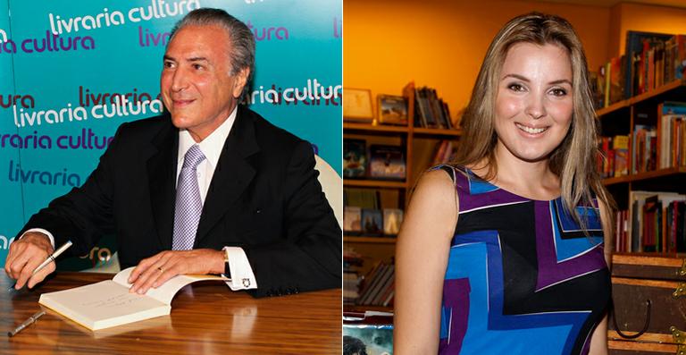 Michel Temer lança livro de poesia ao lado da mulher, Marcela