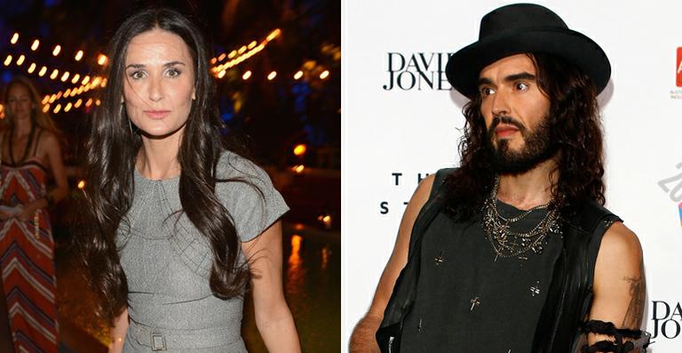 ‘Demi Moore é uma senhora’, diz Russell Brand, ao negar namoro