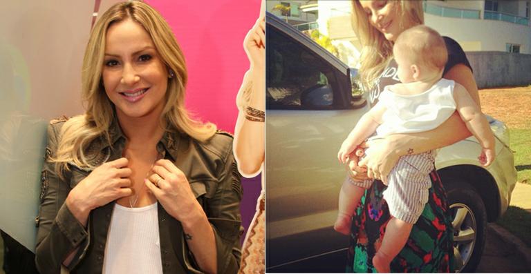 Claudia Leitte se diverte com foto de seu bebezão Rafael